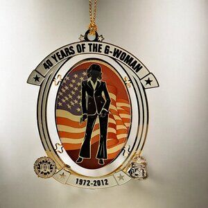 FBI Collectibles Ornament 2012 w Box , 40th anniverary of the G-Woman RARE